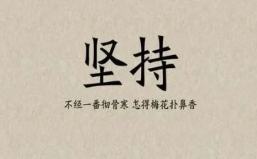 成在坚持演讲稿模板6篇